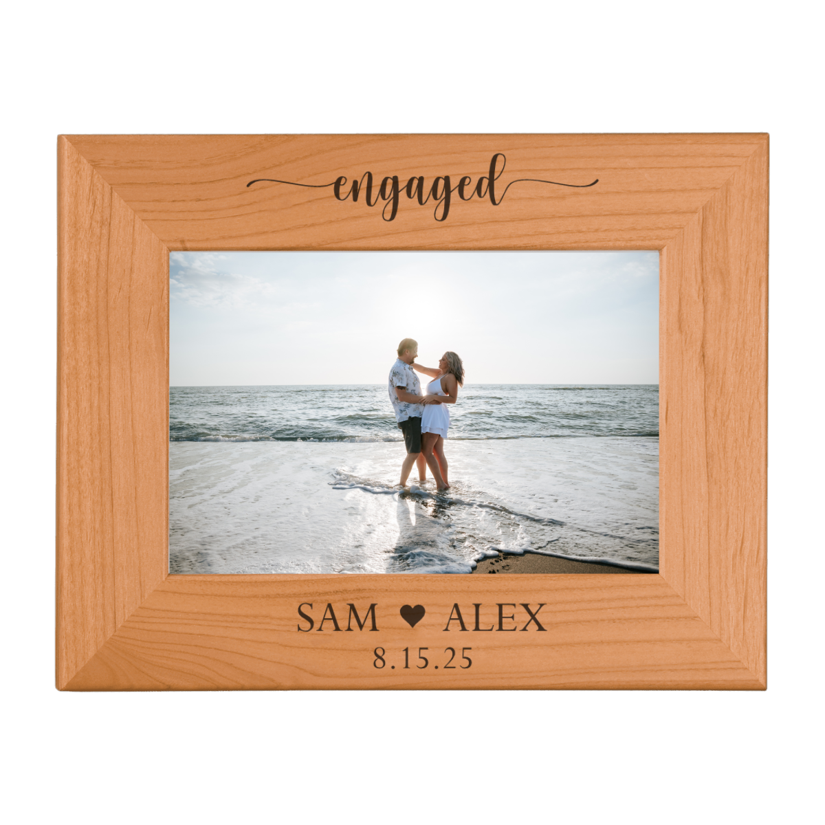 Engaged Alder Wood Picture Frame