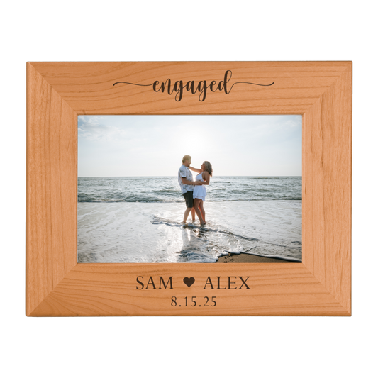 Engaged Alder Wood Picture Frame