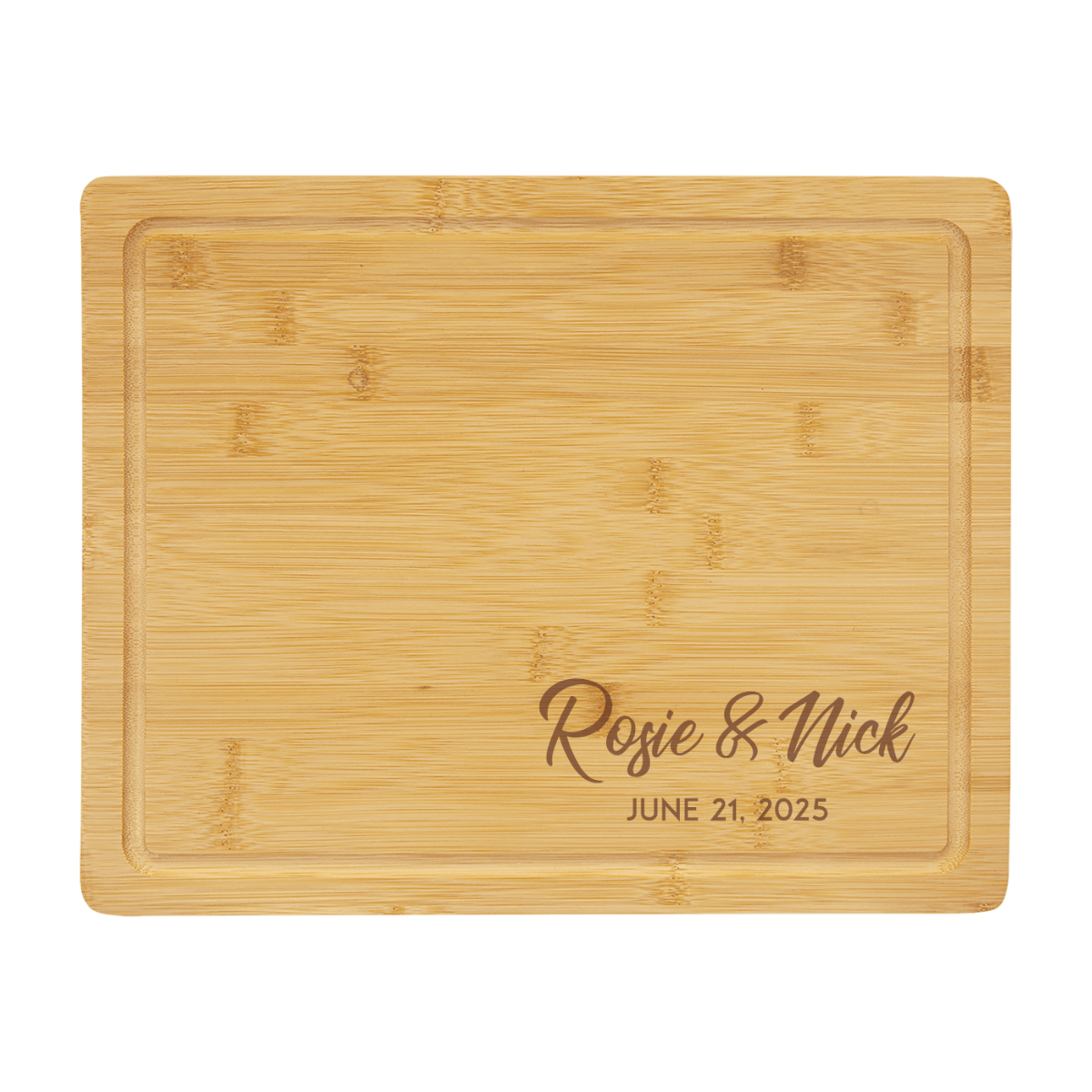 Bamboo Cutting Board with Drip Ring