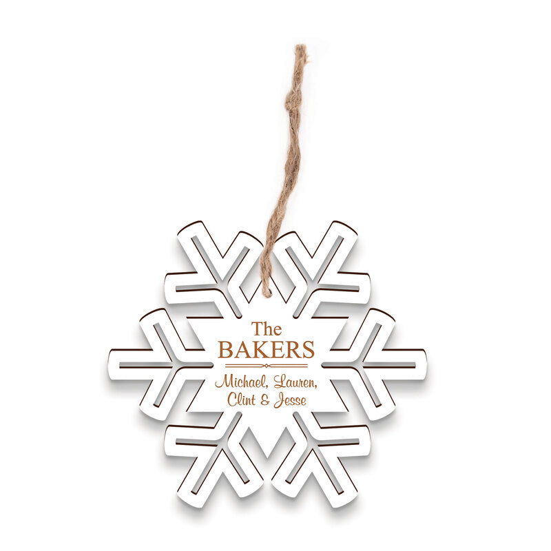 Snowflake Cutout Ornament