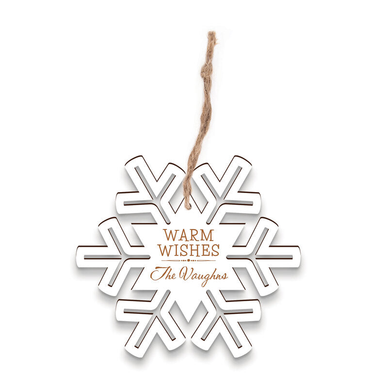 Snowflake Cutout Ornament