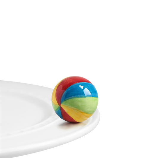 Nora Fleming “Nora Fleming Minis” mini figure ceramic minis gift present summer beach beach ball beachball pool poolside "have a ball"