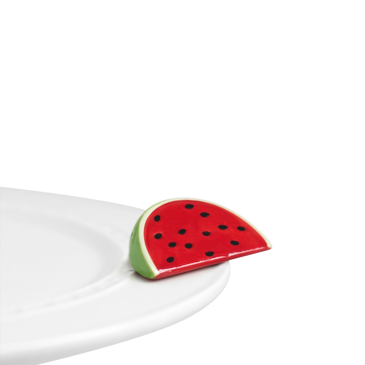 Nora fleming mini mini figure ceramic minis gift present watermelon "taste of summer" fruit melon summer cookout bbq picnic