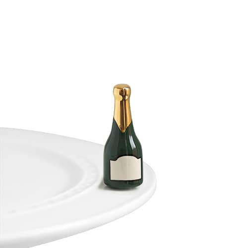 Nora Fleming “Nora Fleming Minis” mini figure ceramic minis gift present wedding graduation promotion celebration champagne wine toast cheers "champagne celebration"