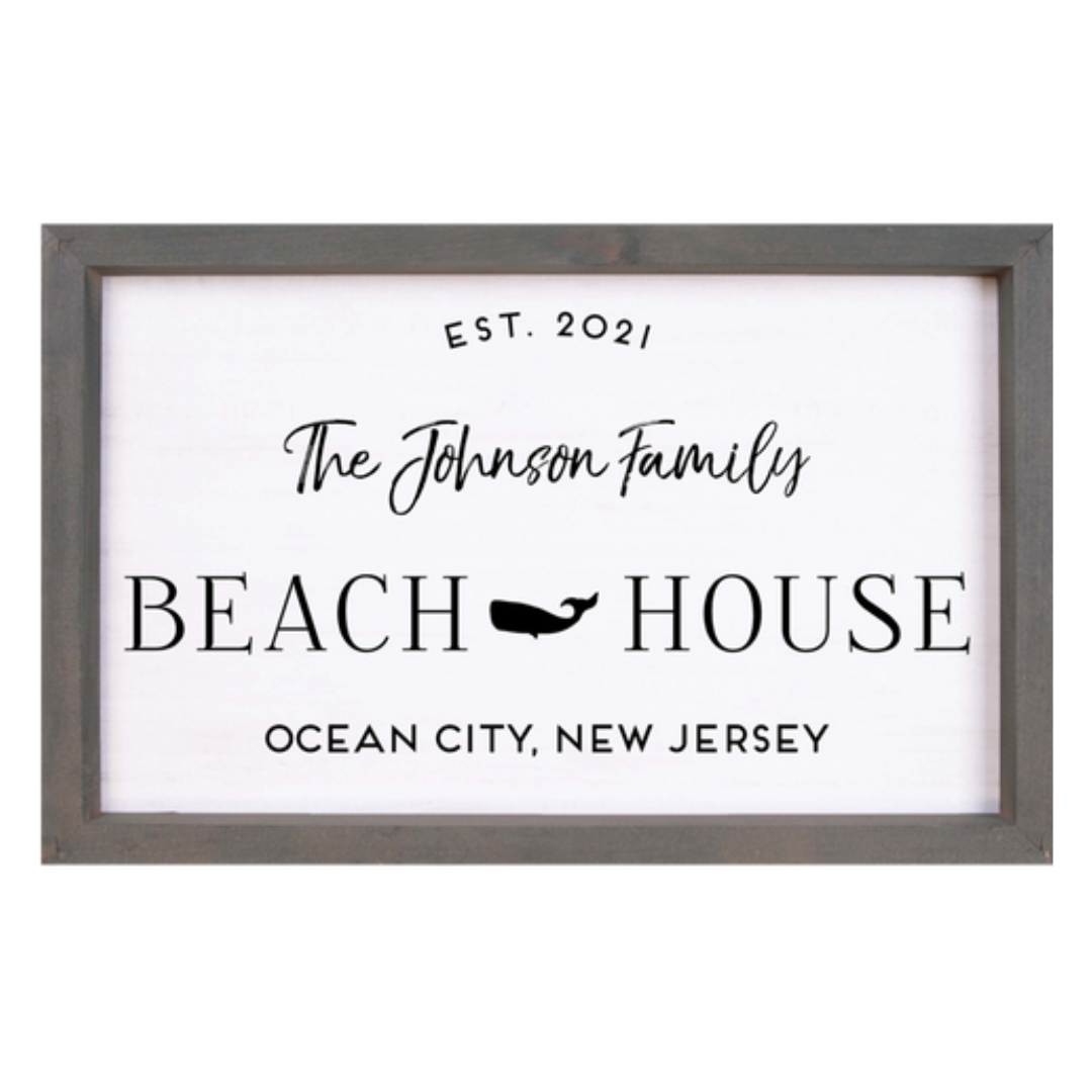 Grey Framed Sign