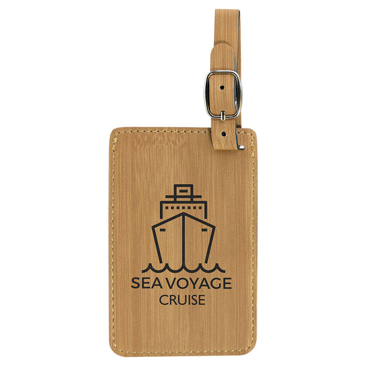 Faux Leather Luggage Tags