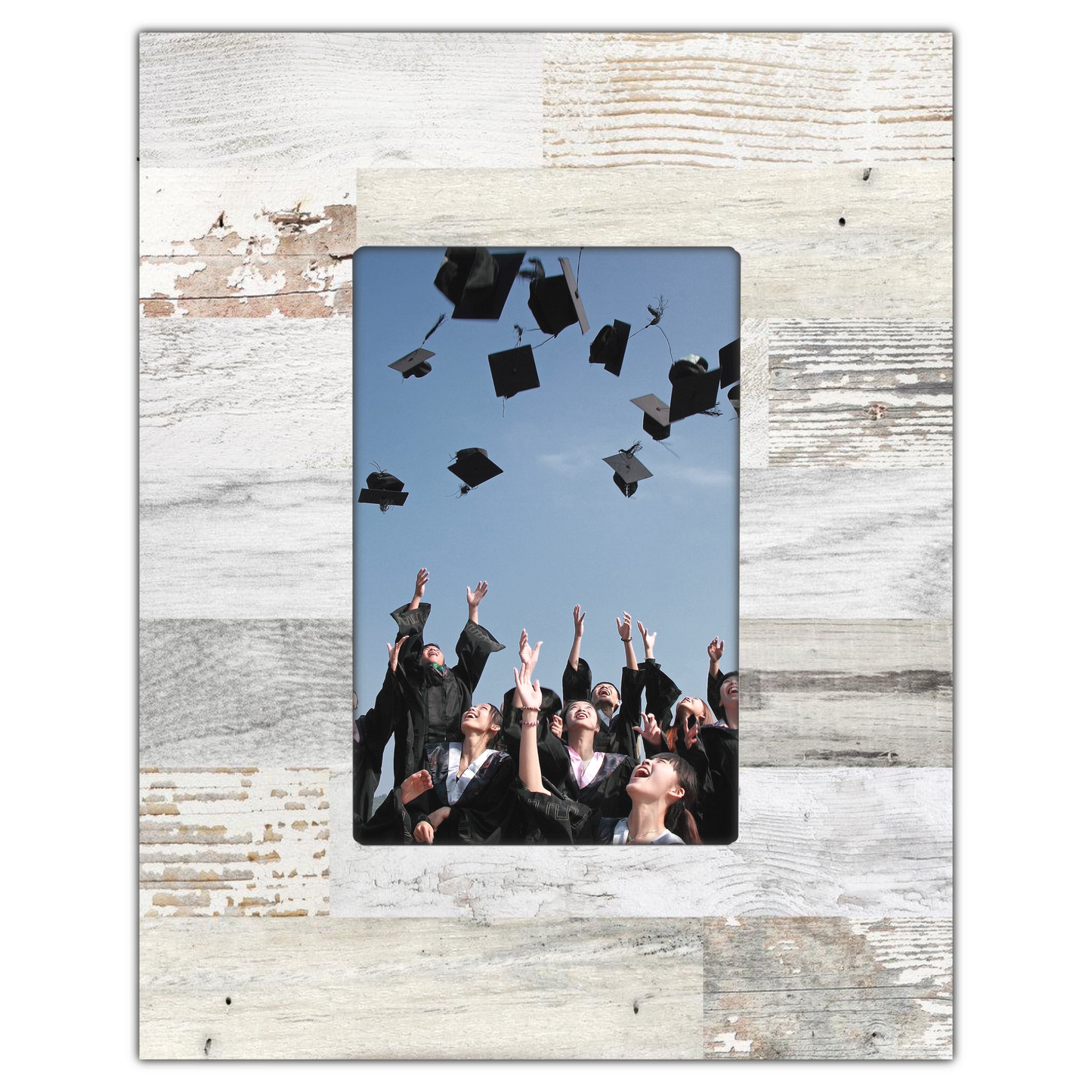 White "Boardwalk" Picture Frame