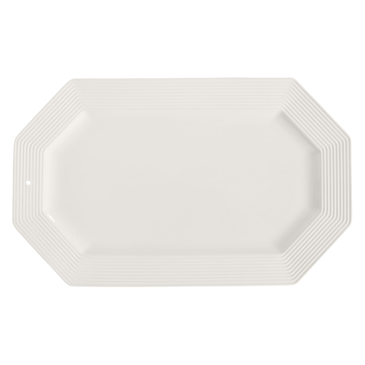 Pinstripes Octagonal Platter (O9)