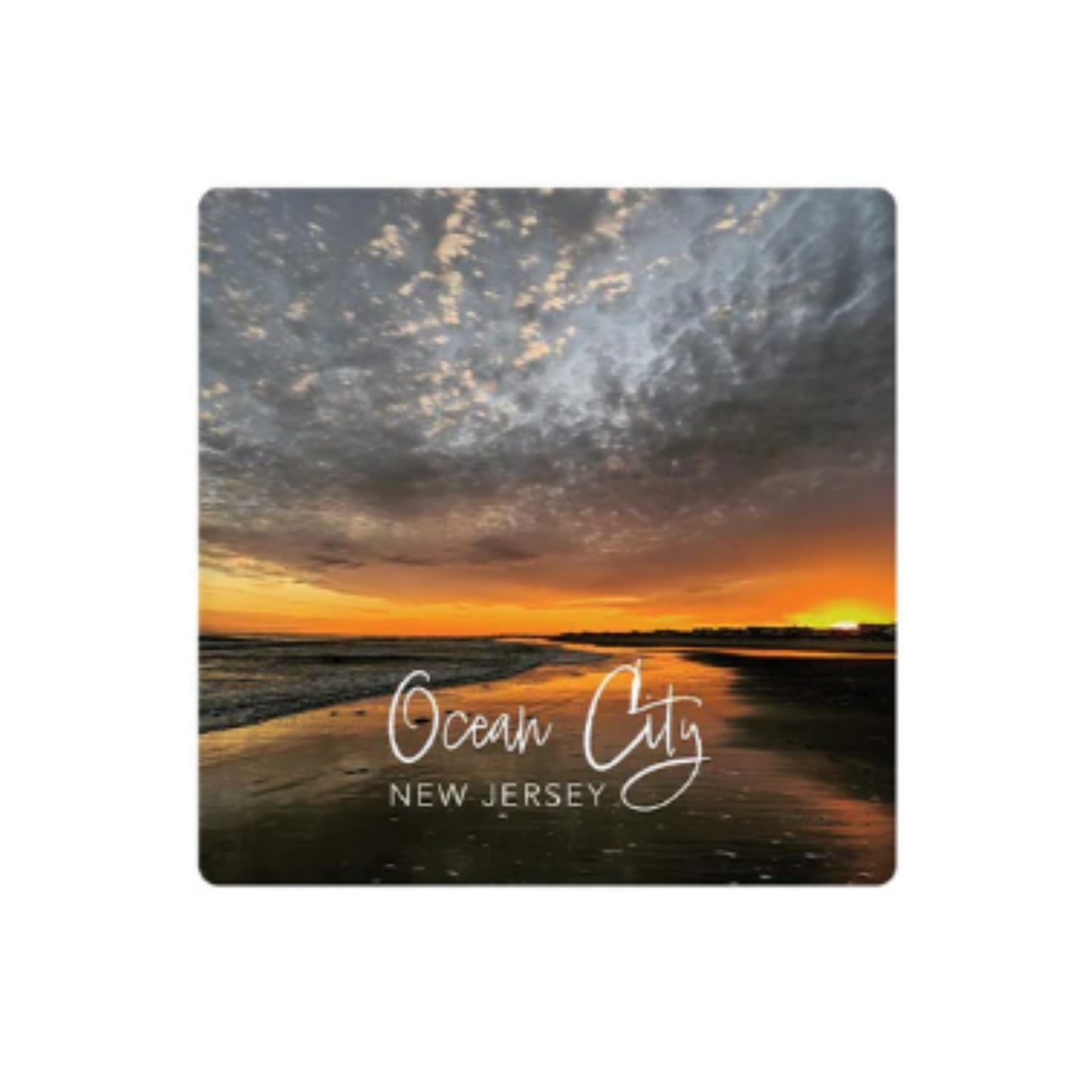 Ocean City Ceramic Coaster