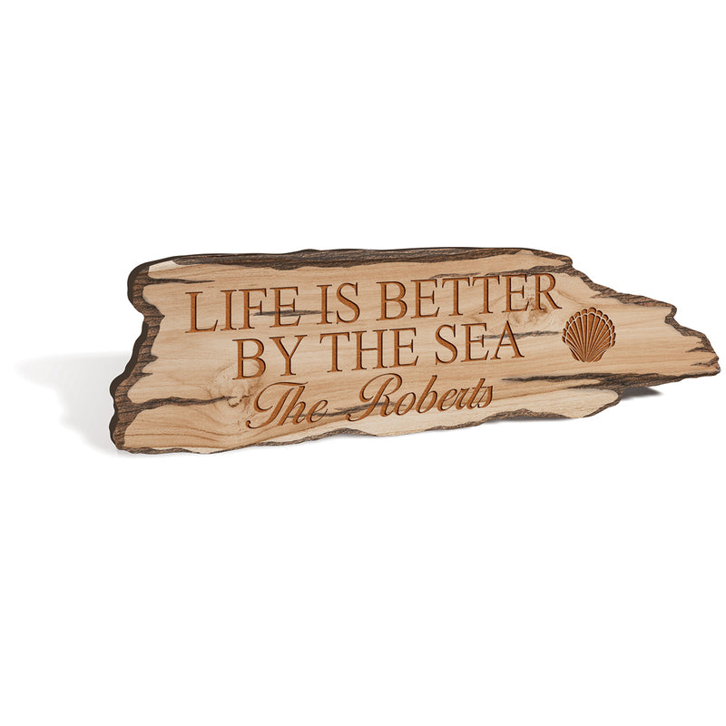 Faux Driftwood Sign