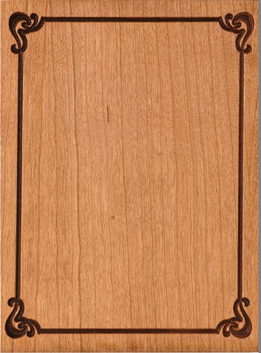 Ornate Border Cherry Plaque