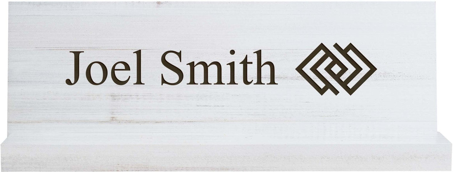 White Name Plate