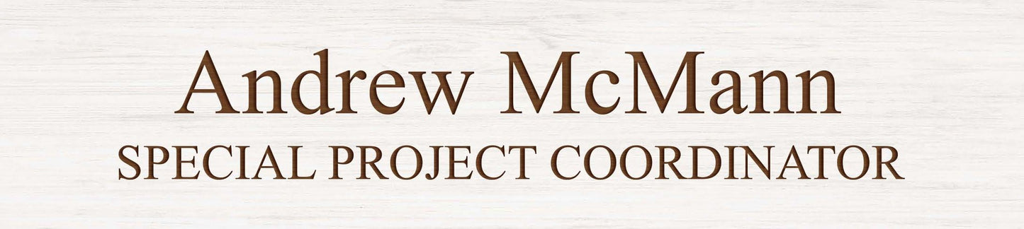 Small Rectangular Block Sign
