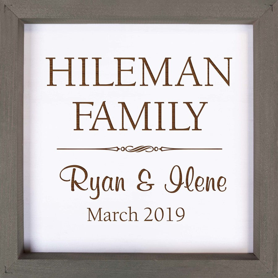 Square Framed Sign