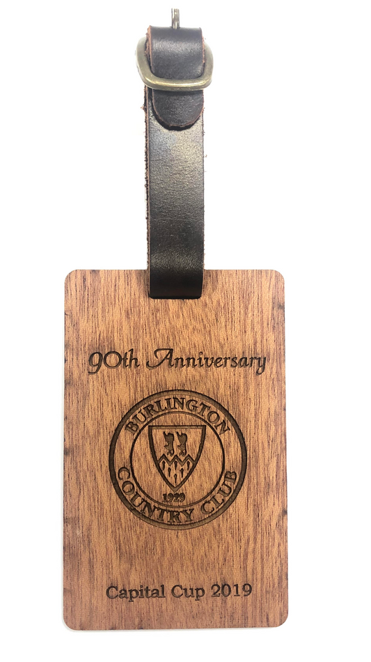 Real Wood Golf Bag Tag