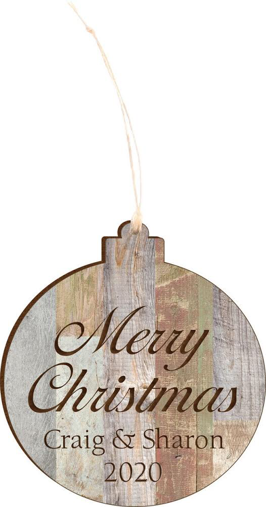 Faux Wood Ornament