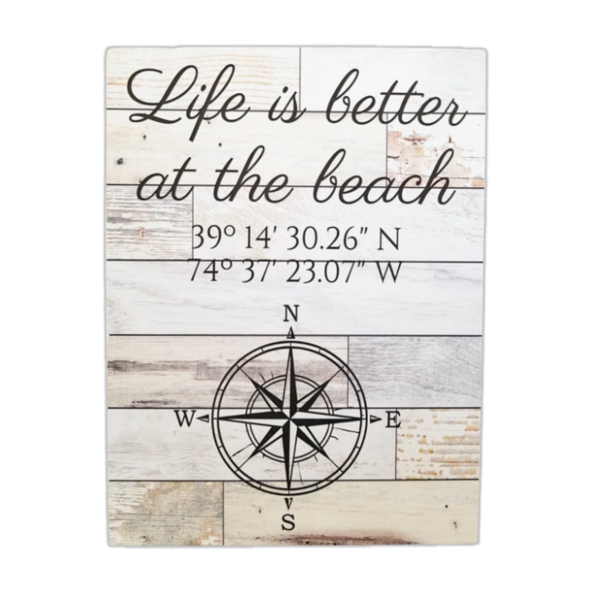 12x16 Plaque - Rustic White