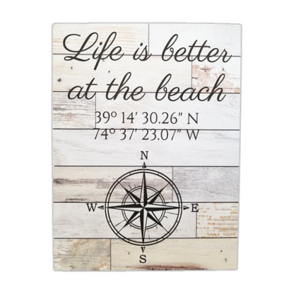 12x16 Plaque - Rustic White