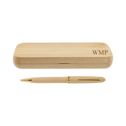 Maple Pen & Case Set