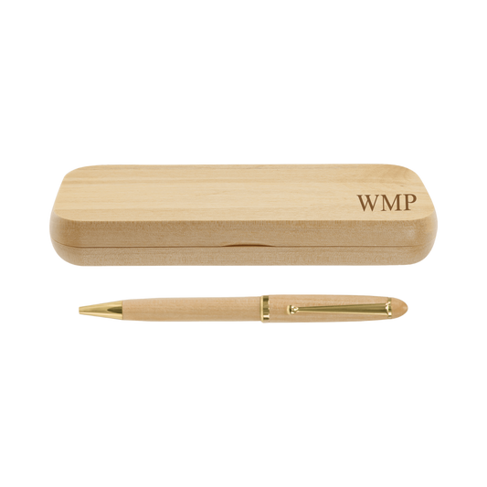 Maple Pen & Case Set