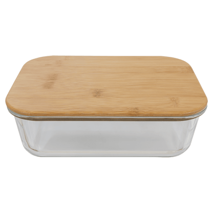 Glass Container with Bamboo Lid