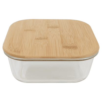 Glass Container with Bamboo Lid