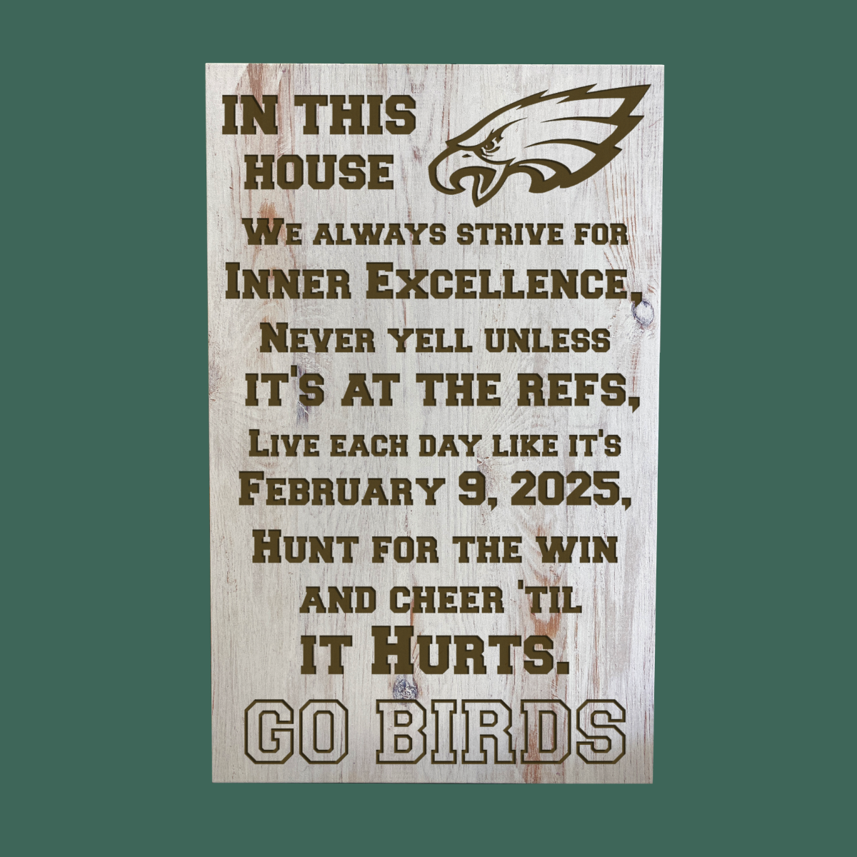 In This House - Eagles Plaque