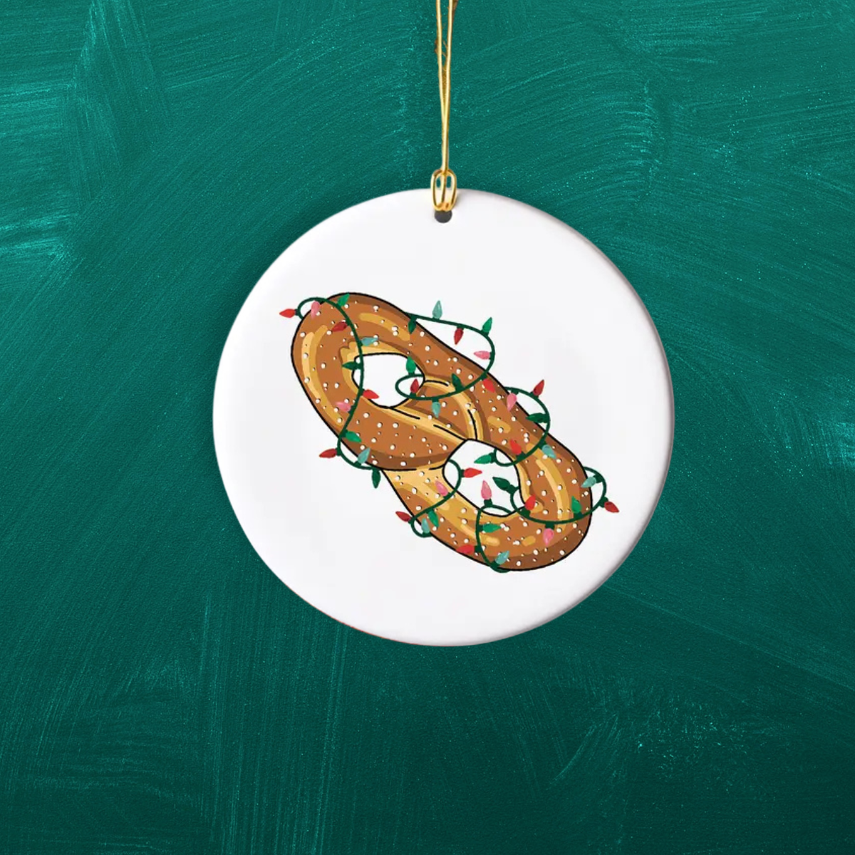 Christmas Soft Pretzel Ornament