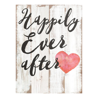 Large Happily Ever After Plaque