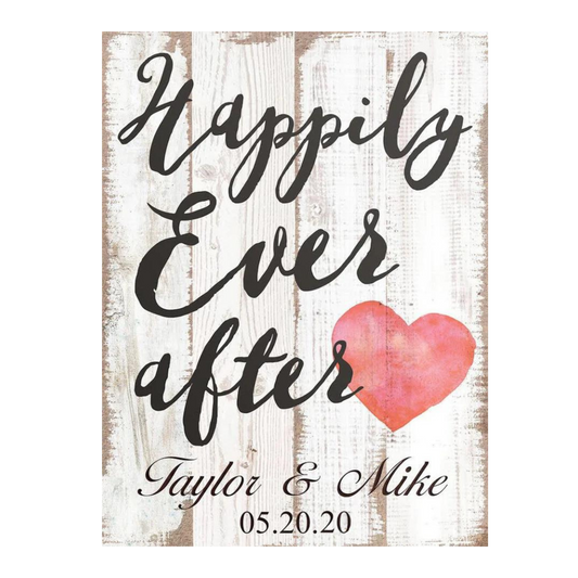 Large Happily Ever After Plaque