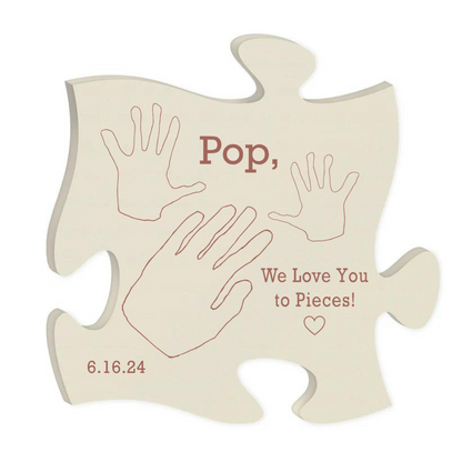 Ivory Puzzle Piece Plaque