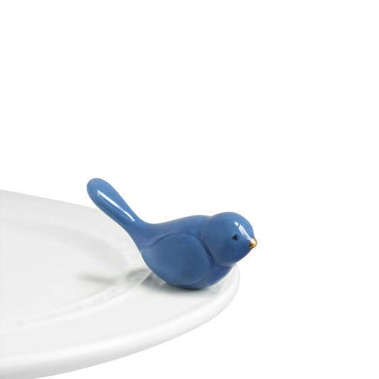 Nora Fleming “Nora Fleming Minis” mini figure ceramic minis gift present bird bluebird blue bird spring springtime animal animals "bluebird of happiness"