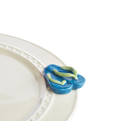 Nora Fleming “Nora Fleming Minis” mini figure ceramic minis gift present flip flops flip-flops flipflops summer beach vacation summertime "sunning and funning!"