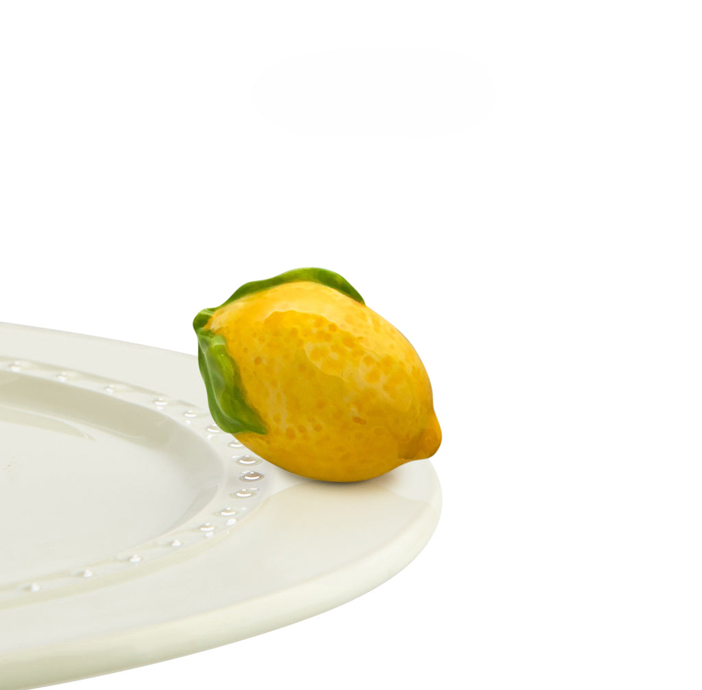 Nora Fleming “Nora Fleming Minis” mini figure ceramic minis gift present lemon "lemon squeeze" "main squeeze" summer spring fruit citrus