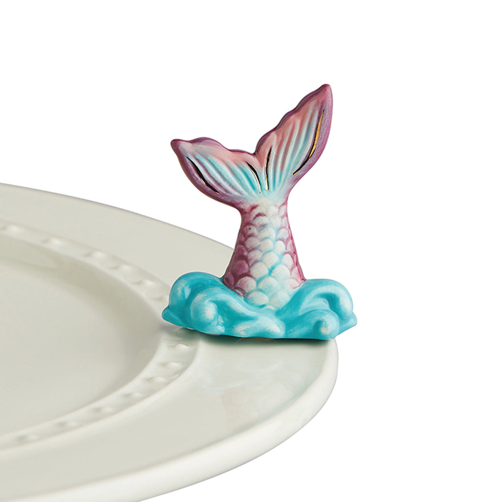 Nora Fleming “Nora Fleming Minis” mini figure ceramic minis gift present mermaid beach ocean summer waves "mermaid moments"