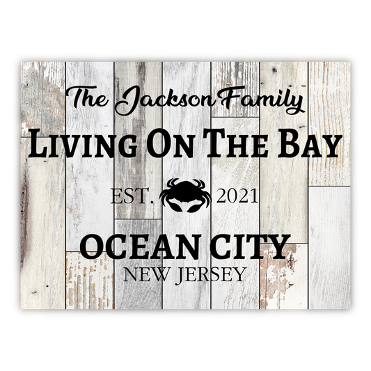 "Living on the Bay" Plaque