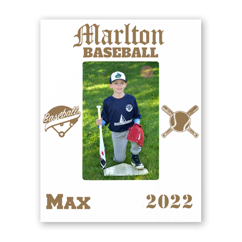 4x6 Marlton Baseball Frame White