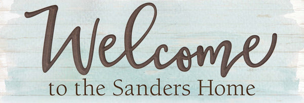 Welcome Carved Plaque