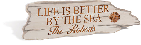 Faux Driftwood Sign