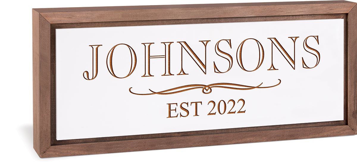 Rectangular Framed Box Sign