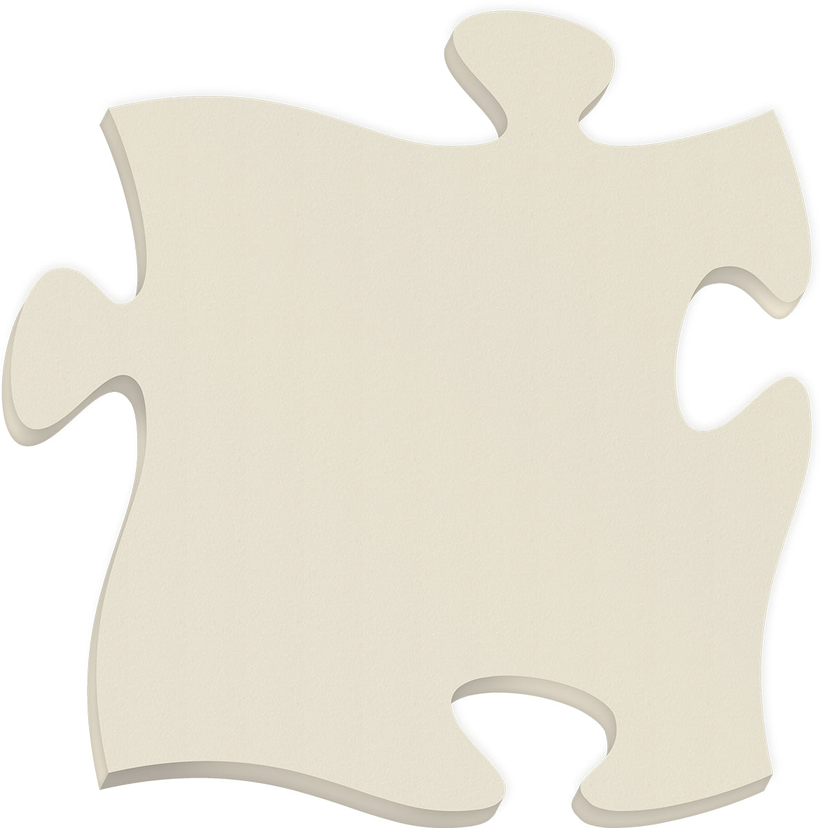 Ivory Puzzle Piece Plaque