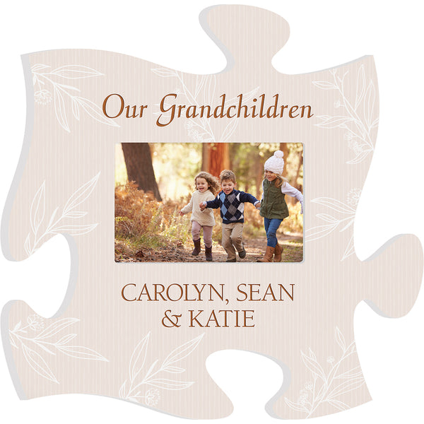 Floral Puzzle Piece Frame
