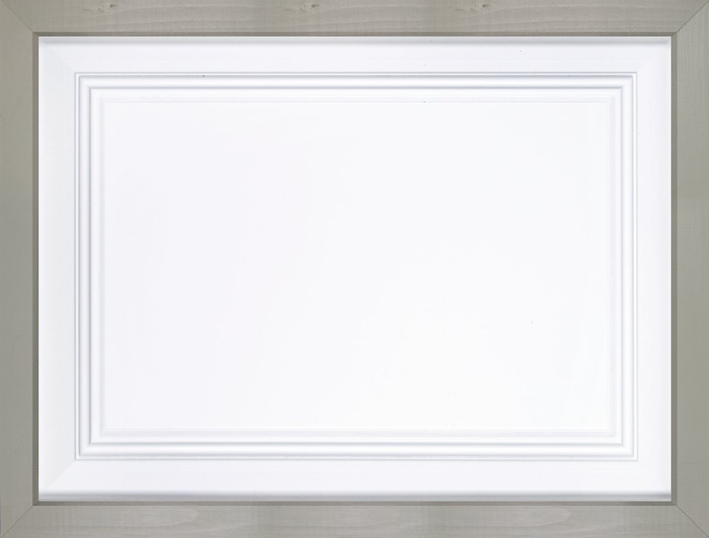 Grey and White Framed Sign