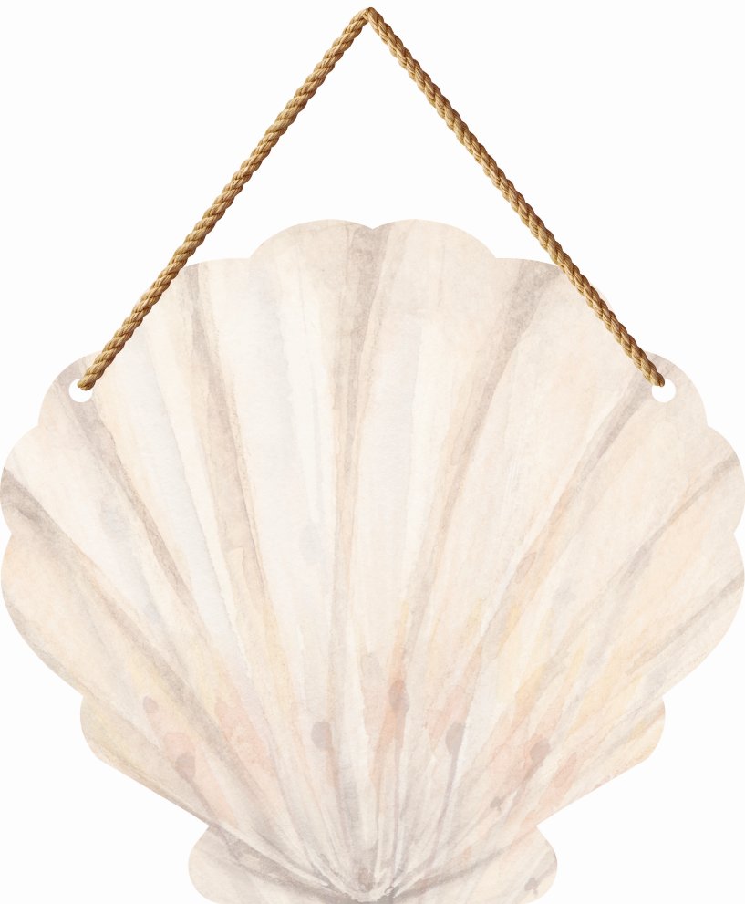 Large Seashell Hanging Sign