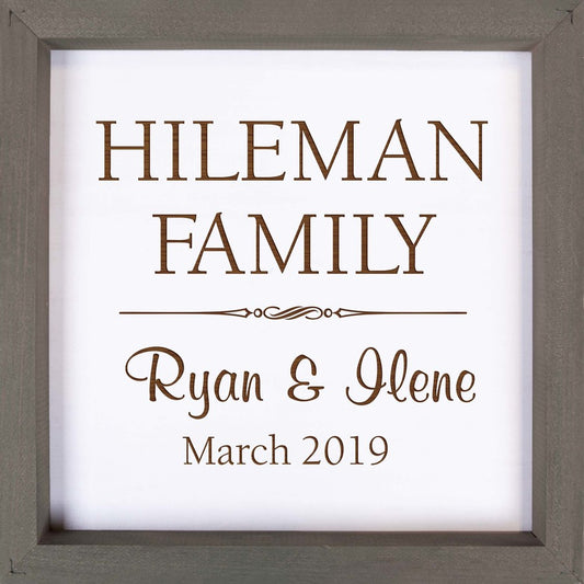 Square Framed Sign