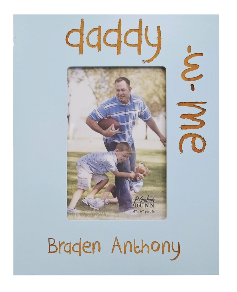 4x6 wooden frame, baby boy, father, grandfather, custom engraving, birthday present