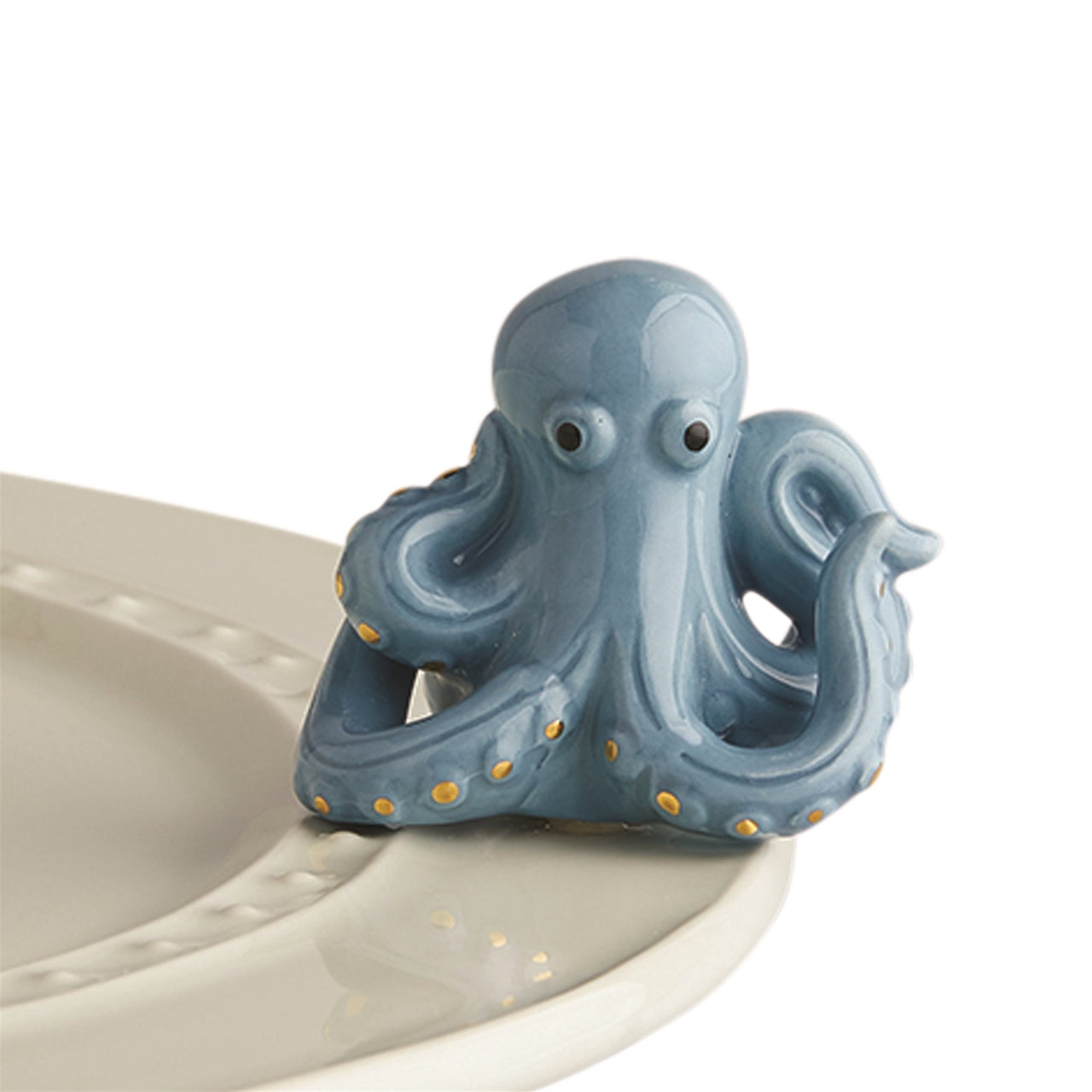 Nora Fleming “Nora Fleming Minis” mini figure ceramic minis gift present octopus "under the sea" summer beach ocean sea creature animals aquarium boat sailing